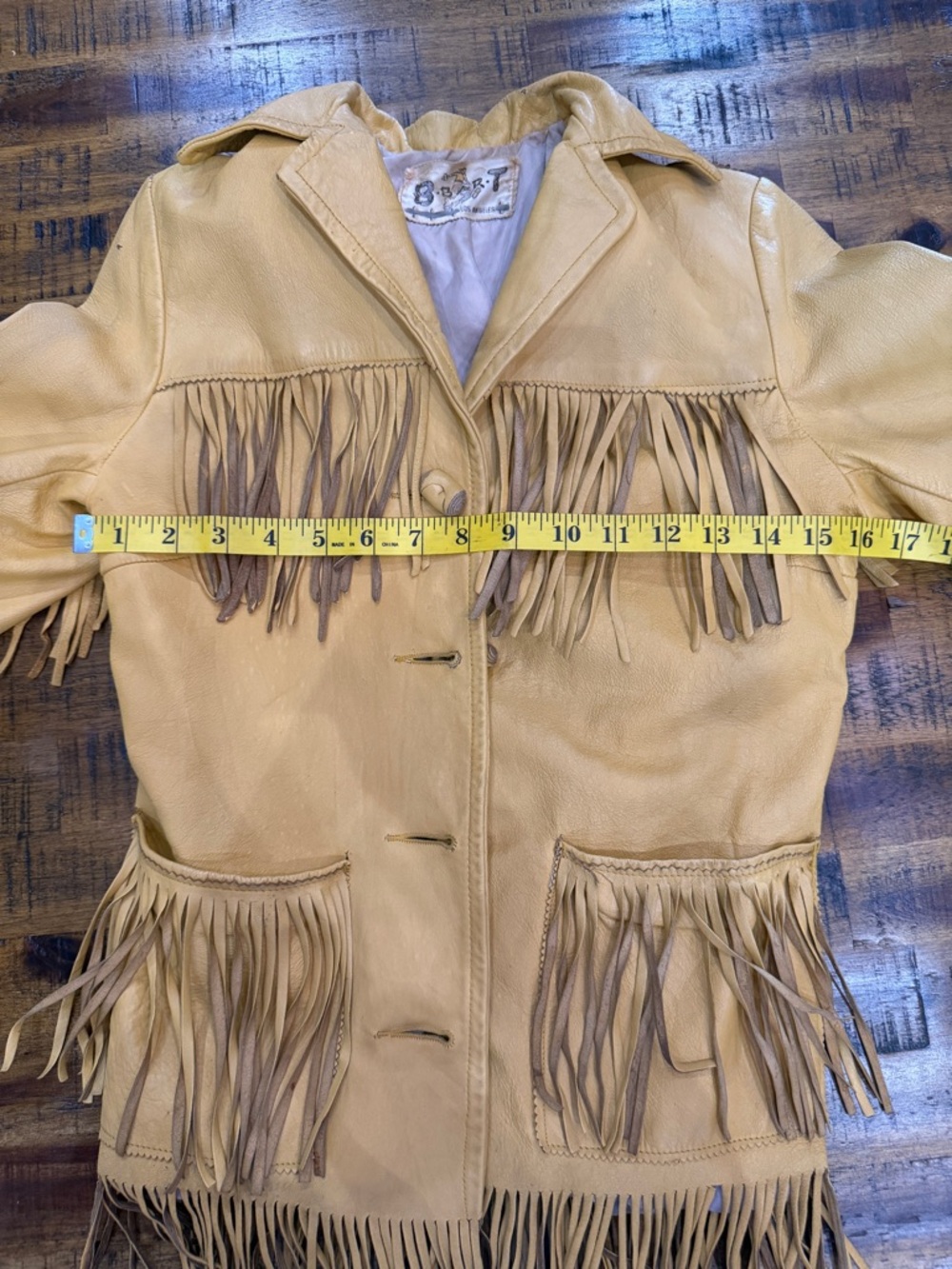 Vintage 1960s B-Bar-T Los Angeles Leather Fringe Western Jacket - Picture 2 of 11